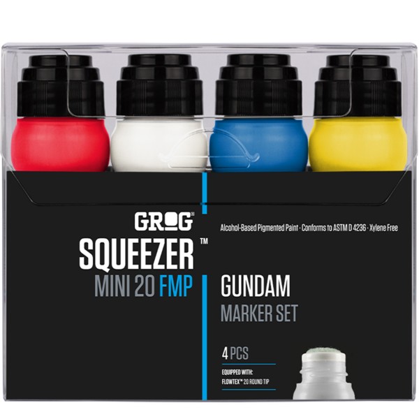 Grog "Squeezer Mini 20 FMP Marker Gundam 4er Set" (20mm)