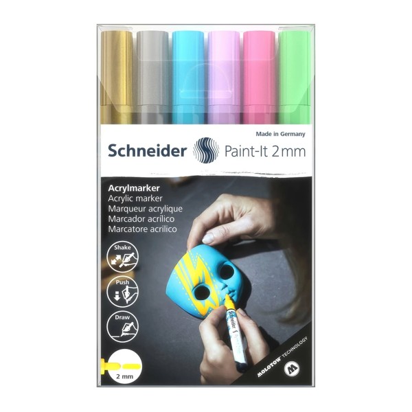Schneider "Paint-It 310 Acrylmarker" (2mm) - 6er Set 2