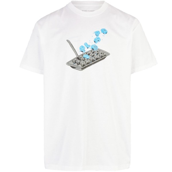 Cleptomanicx Boxy T-Shirt "Cubes" White