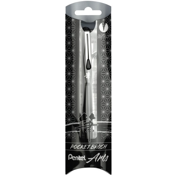 Pentel "Pocket Brush" Pinselstift Black