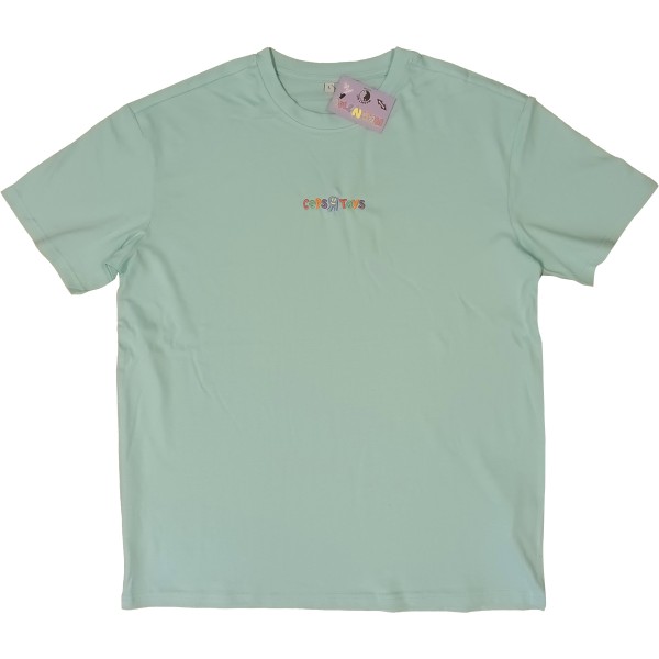T-Shirt "Cops R Toys" Heavy Oversize - Türkis