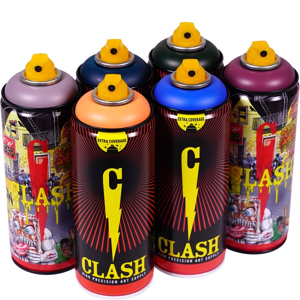 Clash "Paint Multi Color Sixpack Dirty Accident Tones" (6x400ml)