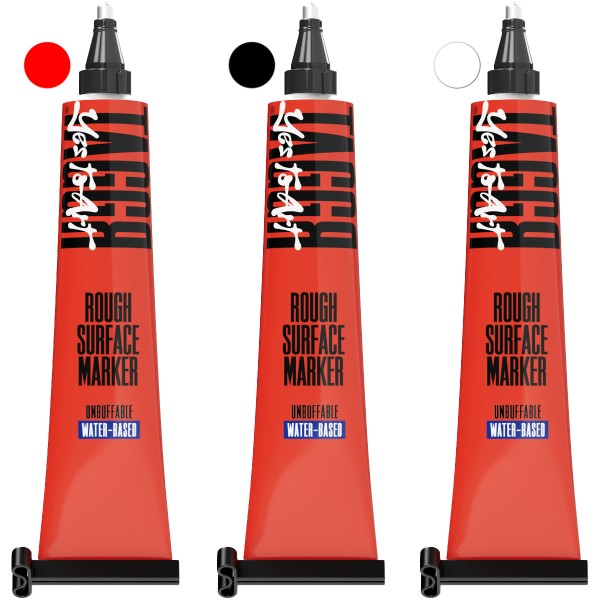 Bäder "TAGGR" Rough Surface Water Based Steelball 50ml Tubenmarker (2,5mm) 3er Set #5