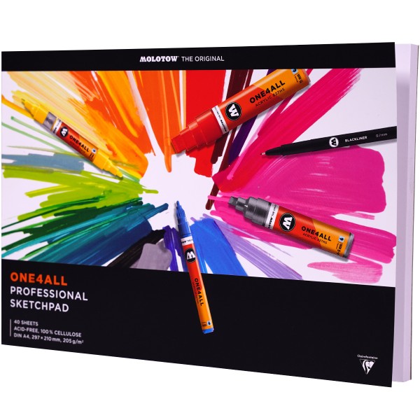 Molotow "One4All Professional Sketchpad" A4 Querformat