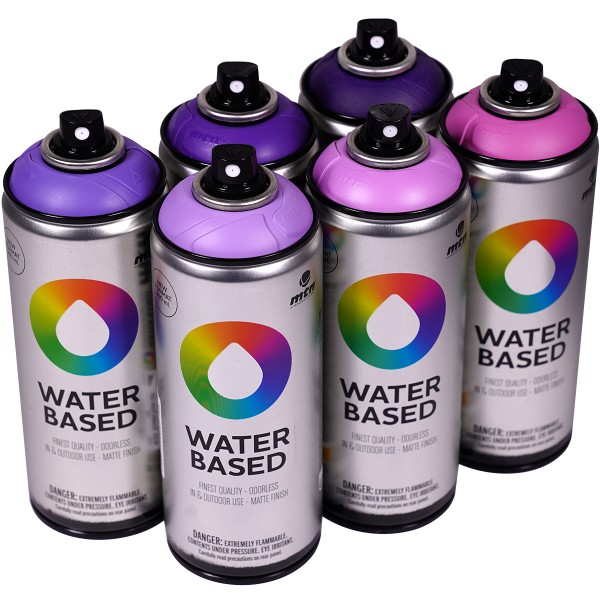 MTN Water Based "Sixpack Violet Tones" (6x400ml)