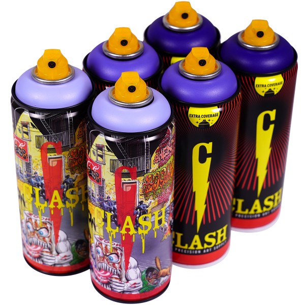 Clash "Paint Multi Color Sixpack Dirty Blue Tones" (6x400ml)