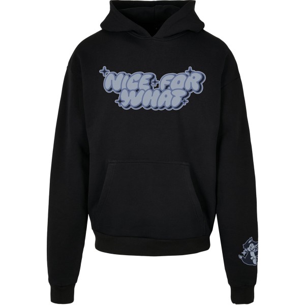 Upscale Studios Hoodie "Nice for what" Ultra Heavy Oversize Black