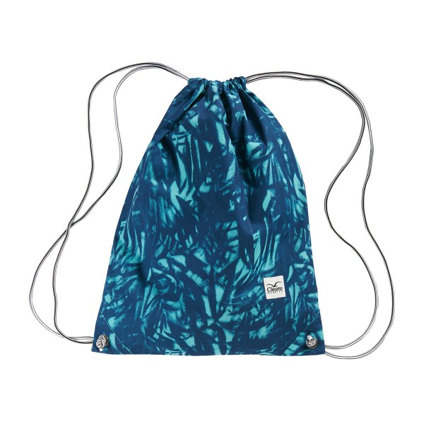 Cleptomanicx Gymbag "Gym Pattern" Dusty Turquoise