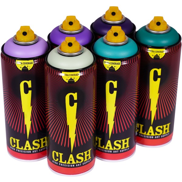 Clash "Paint Multi Color Sixpack Data Tones" (6x400ml)
