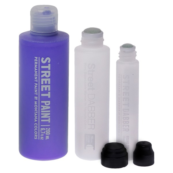 MTN "Street Paint (200ml) Street Dabber Set" (3er Set) - Blue Violet