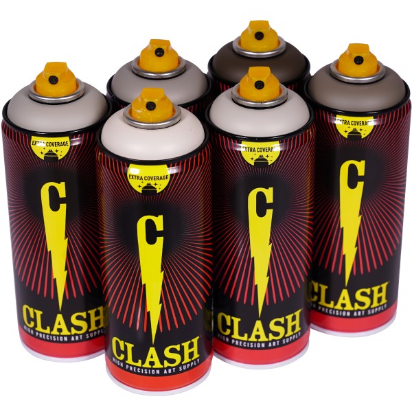Clash "Paint Multi Color Sixpack Rock Island Tones" (6x400ml)