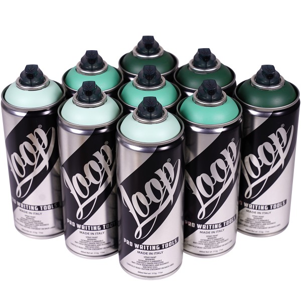 Loop "9er Paint Box - Fresh Mint Tones" (9x400ml)