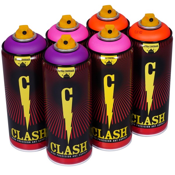 Clash "Fluor Sixpack #7 - BUNT" (6x400ml)