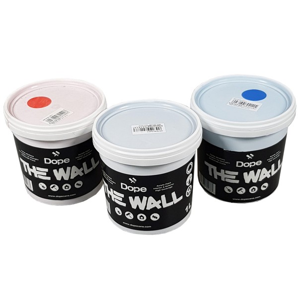 Dope "The Wall" 1L Triple Set (Black/Blue/Red)