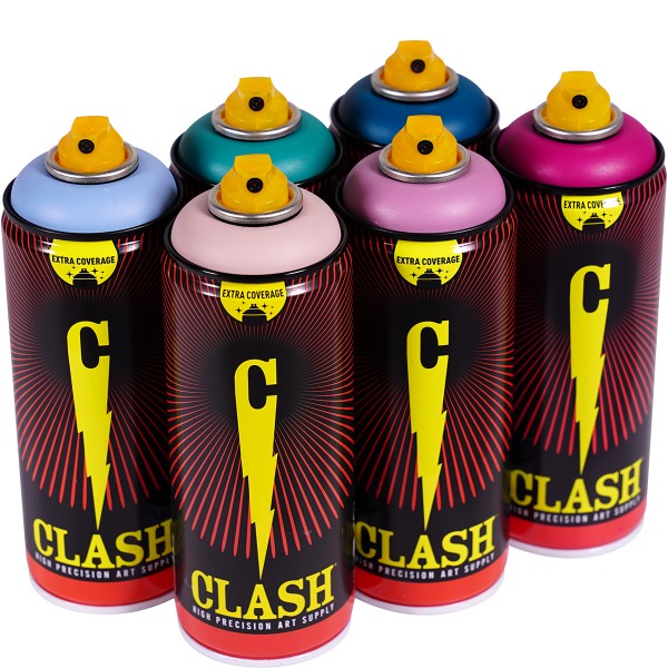 Clash "Paint Multi Color Sixpack Tokyo Night Tones" (6x400ml)