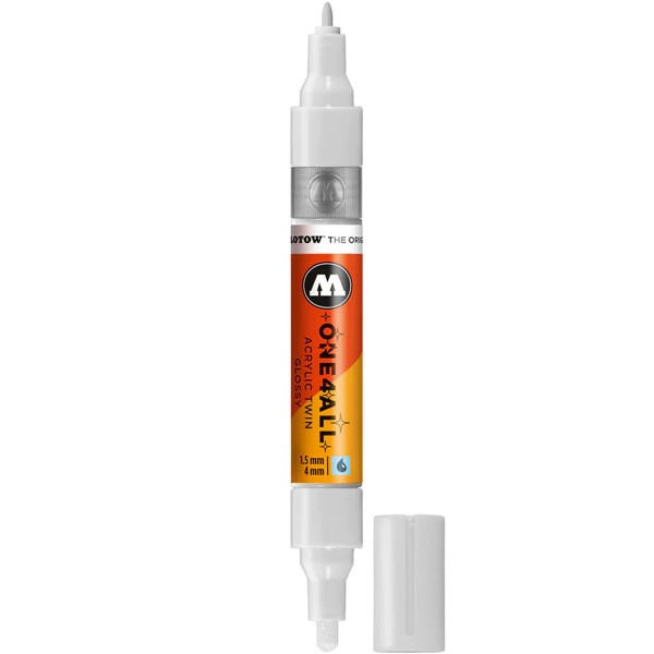 Molotow "Acrylic Twin" One4All Marker (1,5-4mm) White Glossy