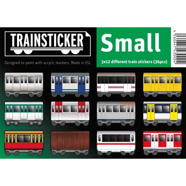 Underpressure "Train Sticker Small A7" 36 Stk.