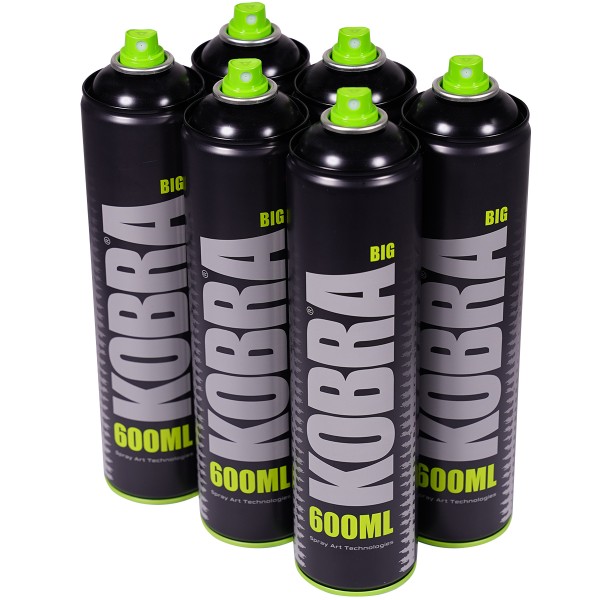 Kobra Big "One Color Sixpack Matt Black 044" (6x600ml)