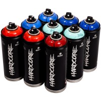 MTN Hardcore 2 "9er Paint Box - Red & Blue Tones" (9x400ml)