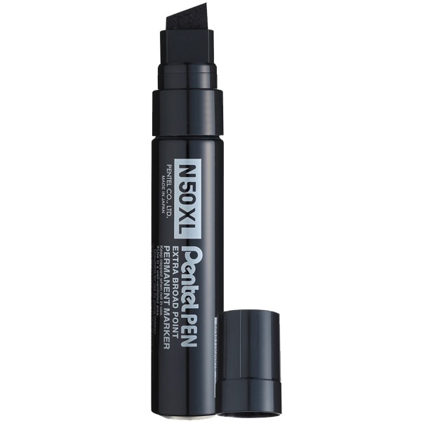 Pentel "N50 XL Extra Broad Point" Permanent Marker (7-17mm) Black