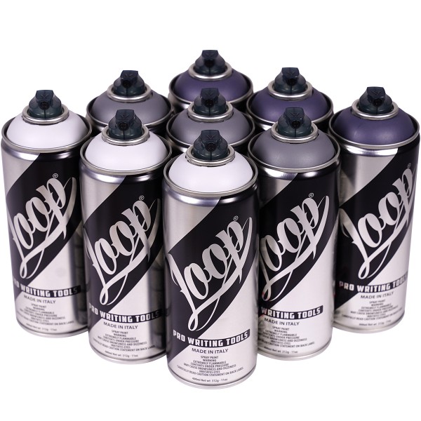 Loop "9er Paint Box - Grey Tones" (9x400ml)