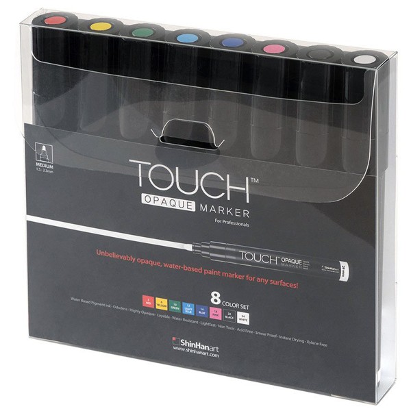 Touch "Opaque Marker 8er Set" - Medium (1,5-2,3mm)