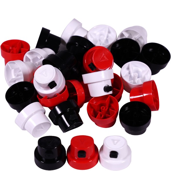 "Calligraphy Caps" 30er Pack Black/Red/White