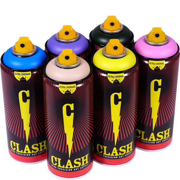 Clash "Paint Multi Color Sixpack Cartoon Tones" (6x400ml)