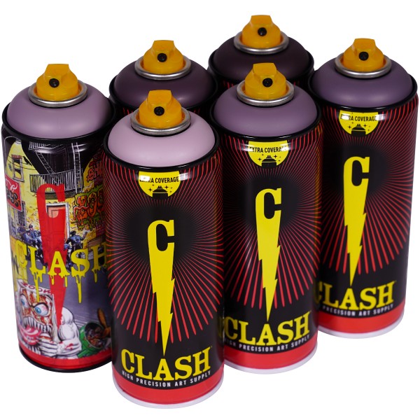 Clash "Paint Multi Color Sixpack Cold Stone Tones" (6x400ml)