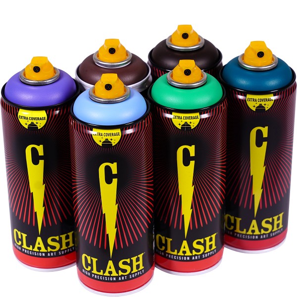 Clash "Paint Multi Color Sixpack Muddy Water Tones" (6x400ml)