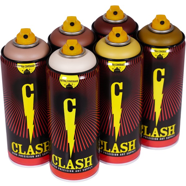 Clash "Paint Multi Color Sixpack Maple Juice Tones" (6x400ml)