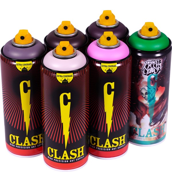 Clash "Paint Multi Color Sixpack Smelly Tones" (6x400ml)