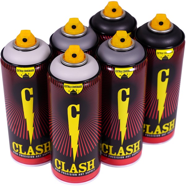 Clash "Paint Multi Color Sixpack Stone Tones" (6x400ml)