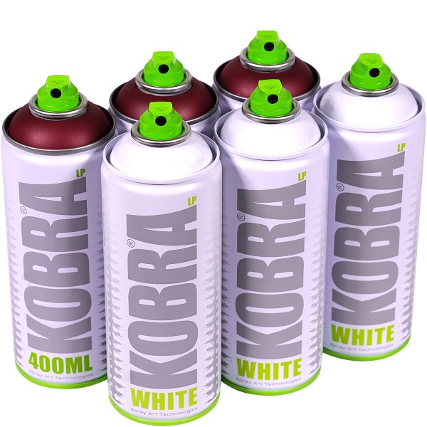Kobra "New LP Sixpack White + Barolo 306" (6x400ml)