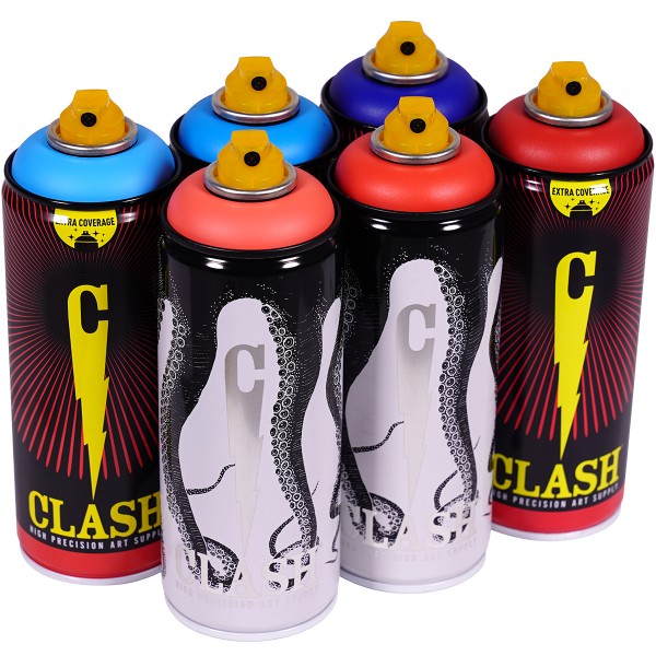 Clash "Paint Multi Color Sixpack Evening Sun Tones" (6x400ml)