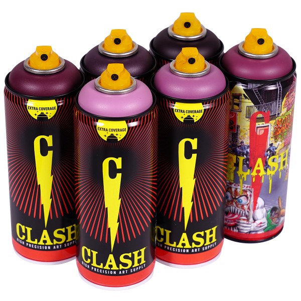 Clash "Paint Multi Color Sixpack Dirty Blossom Tones" (6x400ml)