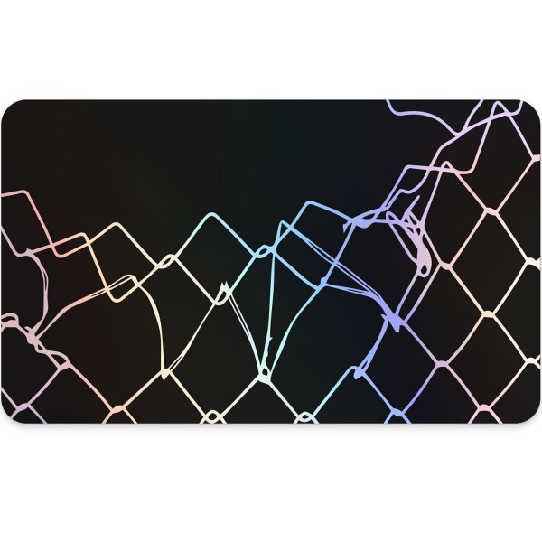 Mr. Eggshell Sticker "Fence Black Holographic" 50 Stk. (6x10cm)