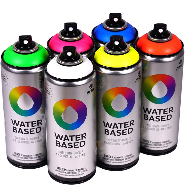 MTN Water Based "Sixpack White + Fluor Tones" (6x400ml)