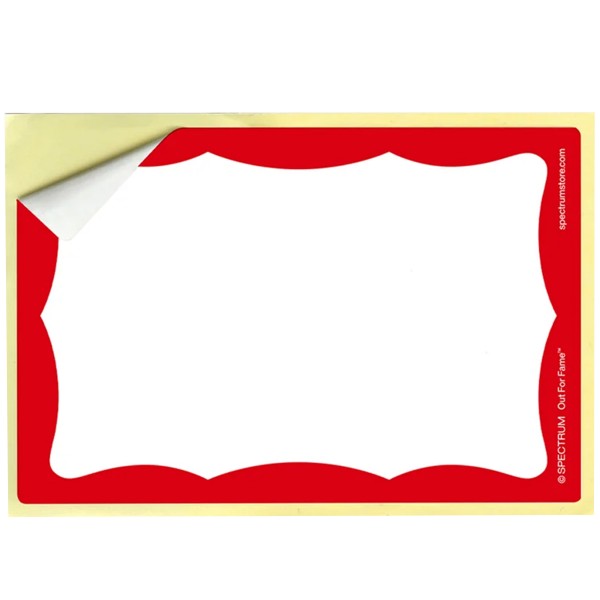 Tagsticker "OG Name 100er Pack" (105x72mm) Red