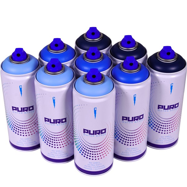 Clash "Puro" Water Based - Aqua Tones (9x400ml)