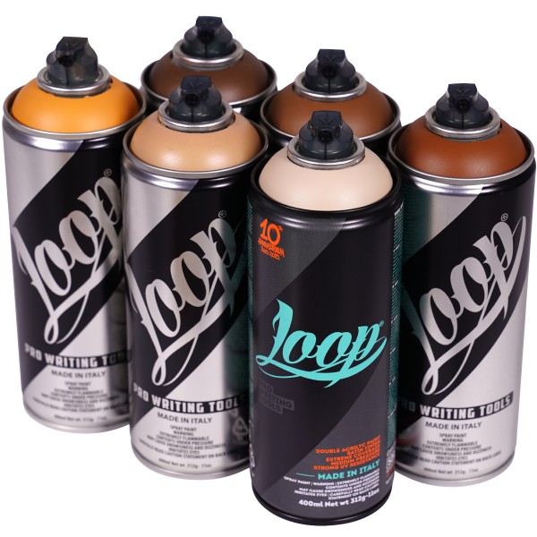 Loop "Multi Color Sixpack - Indian Chocolate Tones" (6x400ml)
