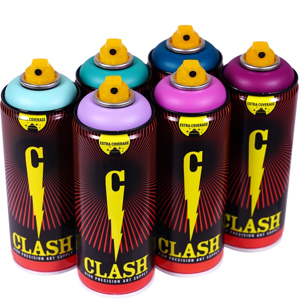 Clash "Paint Multi Color Sixpack Vapor Tones" (6x400ml)