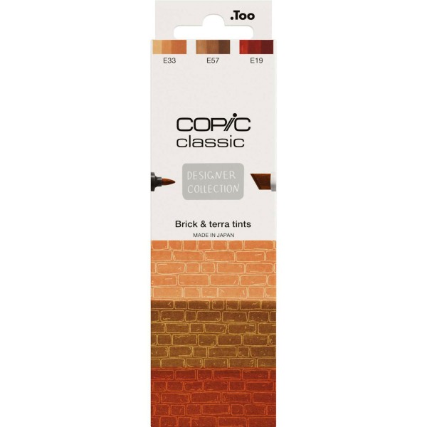 Copic "Classics 3er Set" Layoutmarker - Brick & Terra Tints