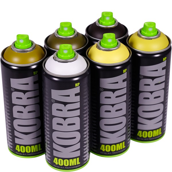 Kobra "New HP Sixpack Dirty Battle Tones" (6x400ml)