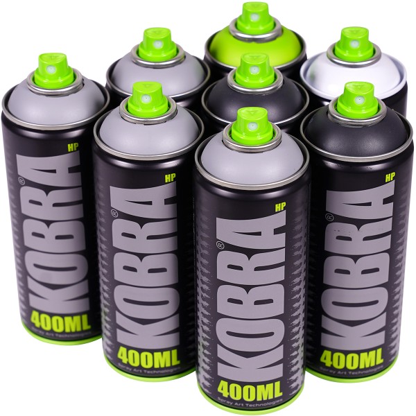 Kobra "New HP 8er Set - Grass Grey Tones" (8x400ml)