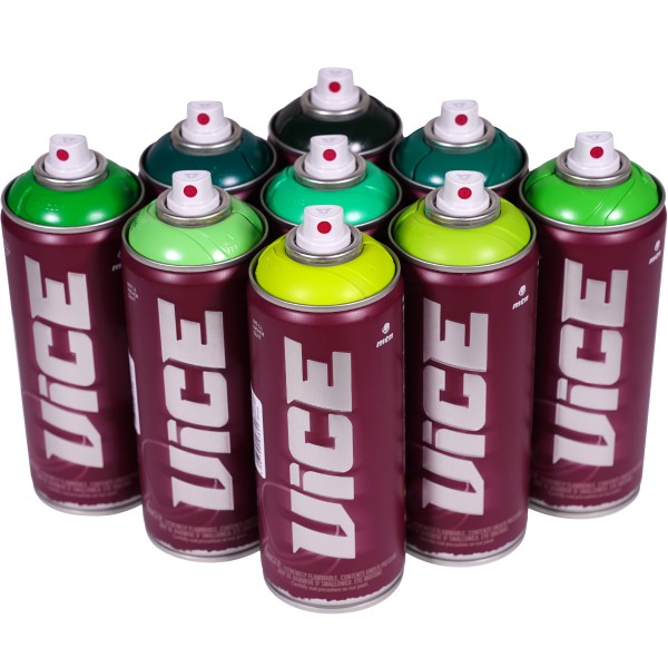MTN "Vice" 9er Paint Box Green Grove Tones (9x400ml)