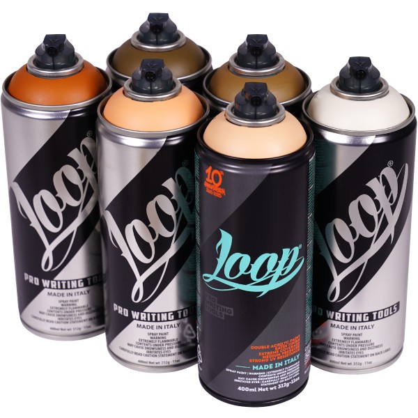 Loop "Multi Color Sixpack - Coffee Shock Tones" (6x400ml)