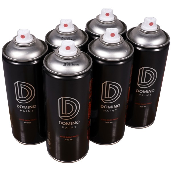 Domino "Smart Sixpack" Silver Chrome (6x400ml)