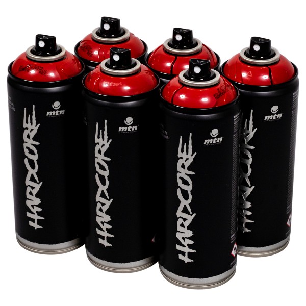 MTN Hardcore 2 "One Color Sixpack - Bourdeaux Red RV-3004" (6x400ml)