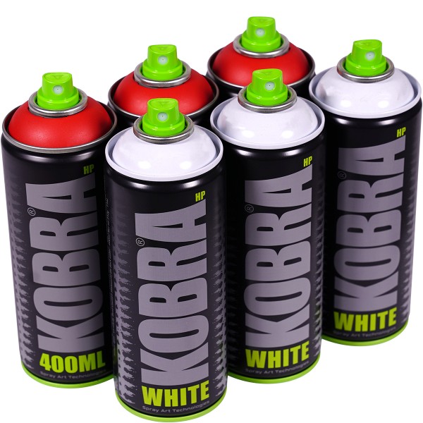 Kobra "New HP Sixpack White + Trinidad 340" (6x400ml)